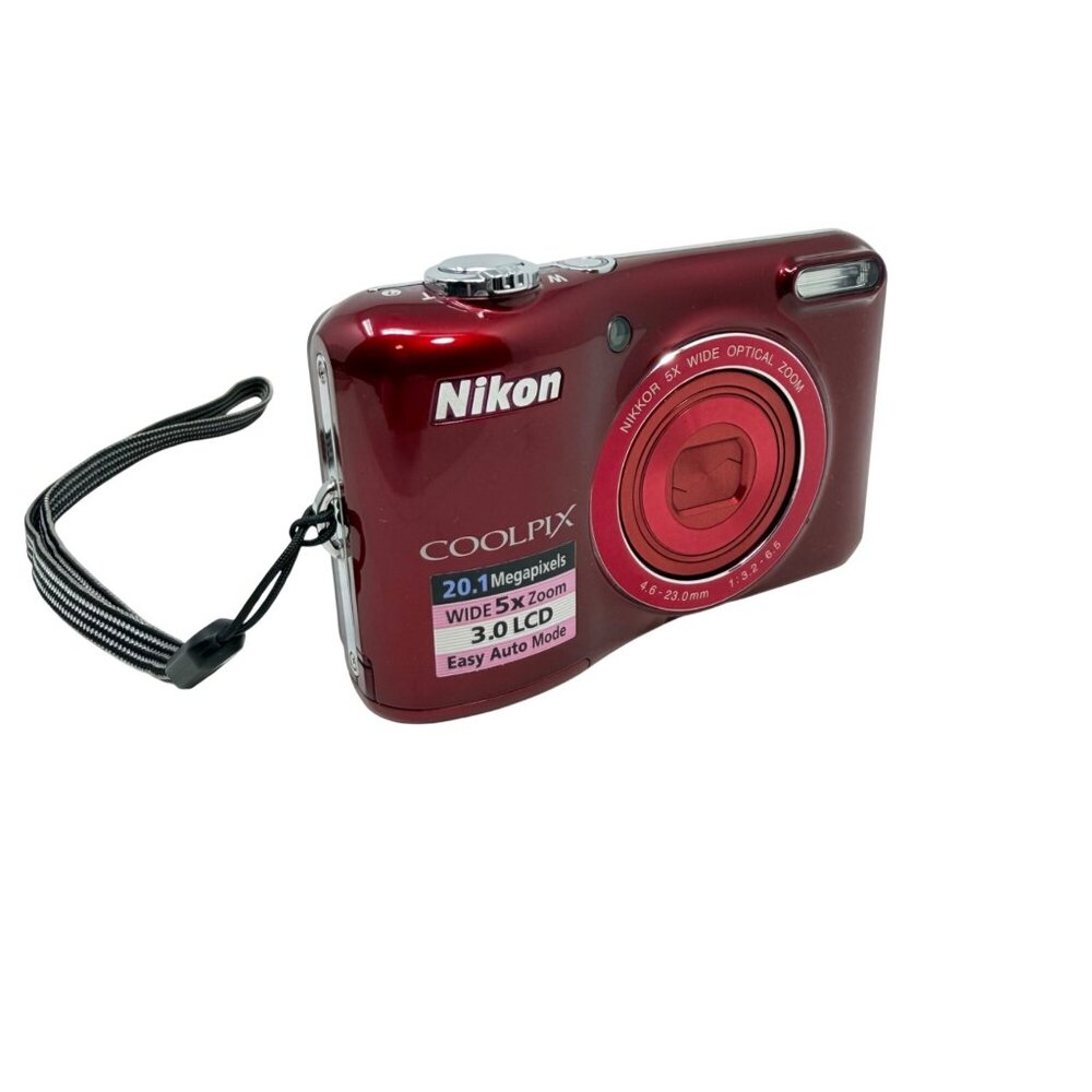 Nikon Coolpix L28 20.1 MP Digital Camera - Red - W/Box - Tested/Works - Picture 2 of 8
